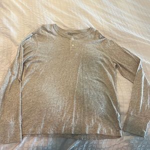JCREW MENS gray long sleeve shirt size large